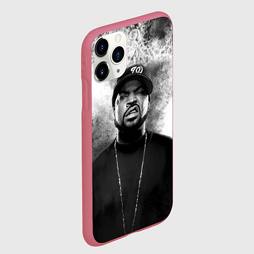 Чехол iPhone 11 Pro матовый Ice Cube Айс Куб Z / 3D-Малиновый – фото 2
