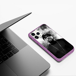 Чехол iPhone 11 Pro матовый Ice Cube Айс Куб Z, цвет: 3D-фиолетовый — фото 2