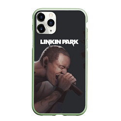 Чехол iPhone 11 Pro матовый LINKIN PARK ЛИНКИН ПАРК Z, цвет: 3D-салатовый