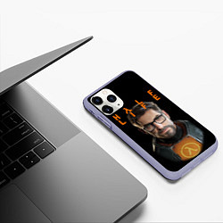 Чехол iPhone 11 Pro матовый HALF-LIFE FREEMAN ФРИМАН Z, цвет: 3D-светло-сиреневый — фото 2
