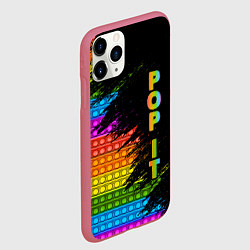 Чехол iPhone 11 Pro матовый ИГРУШКА POP it ПОП-ИТ, цвет: 3D-малиновый — фото 2