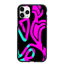 Чехол iPhone 11 Pro матовый Абстракция, цвет: 3D-черный
