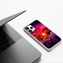 Чехол iPhone 11 Pro матовый МАЛИНОВЫЙ ЗАКАТ, цвет: 3D-розовый — фото 2