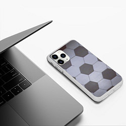 Чехол iPhone 11 Pro матовый ФУТБОЛЬНЫЙ МЯЧ, цвет: 3D-белый — фото 2