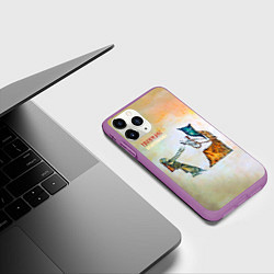 Чехол iPhone 11 Pro матовый Пикник - Египтянин, цвет: 3D-фиолетовый — фото 2