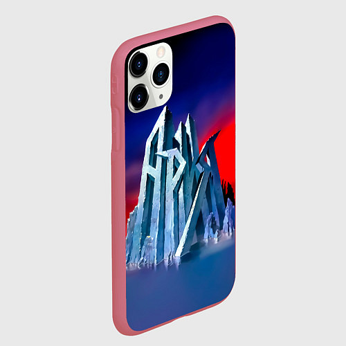 Чехол iPhone 11 Pro матовый Ария - Мания величия / 3D-Малиновый – фото 2