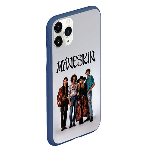Чехол iPhone 11 Pro матовый Maneskin / 3D-Тёмно-синий – фото 2