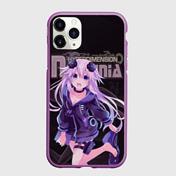 Чехол iPhone 11 Pro матовый Нептуния Альтернативная игра, цвет: 3D-фиолетовый