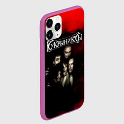 Чехол iPhone 11 Pro матовый Группа Кукрыниксы, цвет: 3D-фиолетовый — фото 2