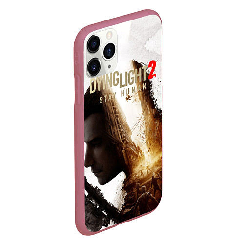 Чехол iPhone 11 Pro матовый Dying Light 2 Original / 3D-Малиновый – фото 2
