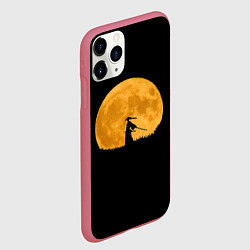 Чехол iPhone 11 Pro матовый Путь самурая, цвет: 3D-малиновый — фото 2