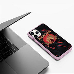 Чехол iPhone 11 Pro матовый MUAY THAI FIGHTER, цвет: 3D-розовый — фото 2