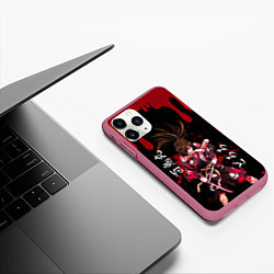 Чехол iPhone 11 Pro матовый Аниме Дороро Dororo, Хяккимару, цвет: 3D-малиновый — фото 2