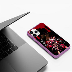 Чехол iPhone 11 Pro матовый Аниме Дороро Dororo, Хяккимару, цвет: 3D-фиолетовый — фото 2