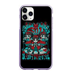 Чехол iPhone 11 Pro матовый Blue BabyMetal, цвет: 3D-светло-сиреневый