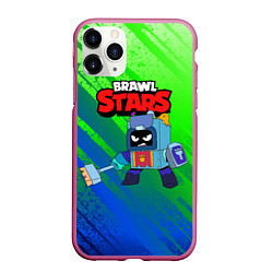 Чехол iPhone 11 Pro матовый Ash Brawl Stars Эш, цвет: 3D-малиновый