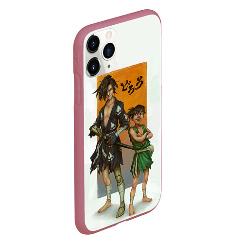 Чехол iPhone 11 Pro матовый Хяккимару и Такебо Дороро Z / 3D-Малиновый – фото 2
