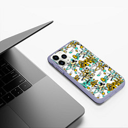 Чехол iPhone 11 Pro матовый Абстрактный современный узор в стиле граффити, цвет: 3D-светло-сиреневый — фото 2