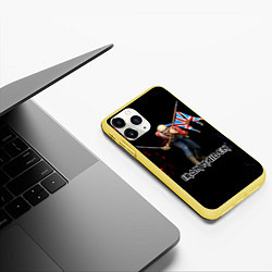 Чехол iPhone 11 Pro матовый IRON MAIDEN АЙРОН МЕЙДЕН Z, цвет: 3D-желтый — фото 2