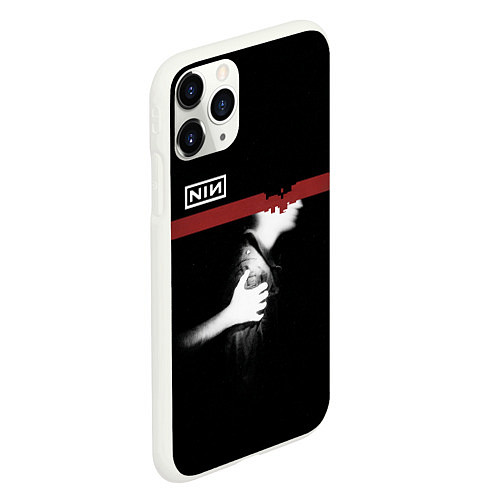 Чехол iPhone 11 Pro матовый Nine Inch Nails / 3D-Белый – фото 2