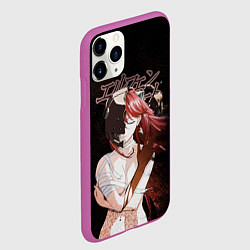 Чехол iPhone 11 Pro матовый Люси Эльфийская песнь, цвет: 3D-фиолетовый — фото 2