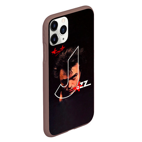 Чехол iPhone 11 Pro матовый АлисА JAZZ / 3D-Коричневый – фото 2
