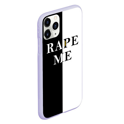 Чехол iPhone 11 Pro матовый Rape Me Kurt Cobain спина Z / 3D-Светло-сиреневый – фото 2