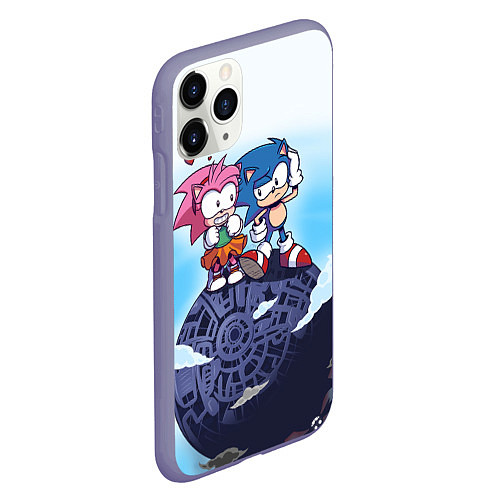 Чехол iPhone 11 Pro матовый SONIC AMY ROSE Z / 3D-Серый – фото 2
