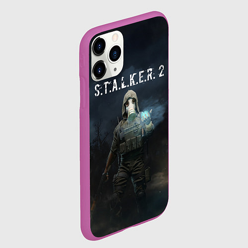 Чехол iPhone 11 Pro матовый СТАЛКЕР С Т А Л К Е Р 2 Z / 3D-Фиолетовый – фото 2