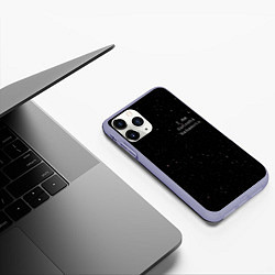 Чехол iPhone 11 Pro матовый I Am Satoshi Nakamoto, цвет: 3D-светло-сиреневый — фото 2