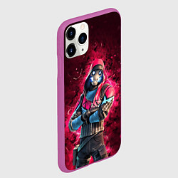Чехол iPhone 11 Pro матовый Fortnite Bonehead, цвет: 3D-фиолетовый — фото 2