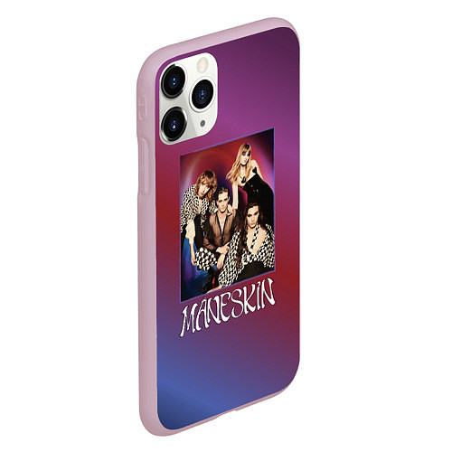 Чехол iPhone 11 Pro матовый Maneskin forever / 3D-Розовый – фото 2