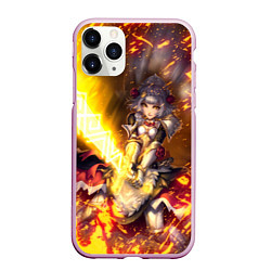 Чехол iPhone 11 Pro матовый Ноэлль Noelle Z, цвет: 3D-розовый