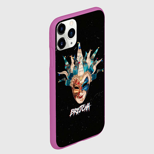 Чехол iPhone 11 Pro матовый Брейча / 3D-Фиолетовый – фото 2