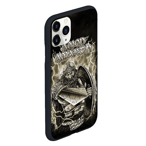 Чехол iPhone 11 Pro матовый Amon Amarth / 3D-Черный – фото 2