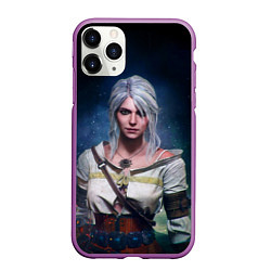 Чехол iPhone 11 Pro матовый Ciri, цвет: 3D-фиолетовый