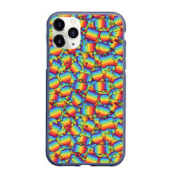Чехол iPhone 11 Pro матовый POP IT МИКС ПОП ИТ, цвет: 3D-серый