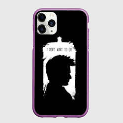 Чехол iPhone 11 Pro матовый Я не хочу идти, цвет: 3D-фиолетовый