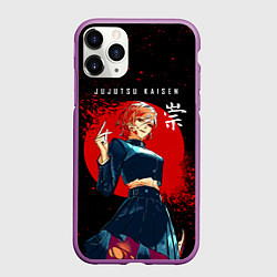 Чехол iPhone 11 Pro матовый Кугисаки Нобара, цвет: 3D-фиолетовый