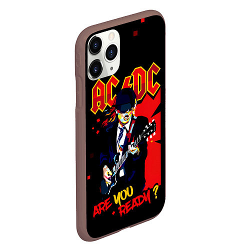 Чехол iPhone 11 Pro матовый ARE YOU REDY? ACDC / 3D-Коричневый – фото 2