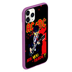 Чехол iPhone 11 Pro матовый ARE YOU REDY? ACDC, цвет: 3D-фиолетовый — фото 2