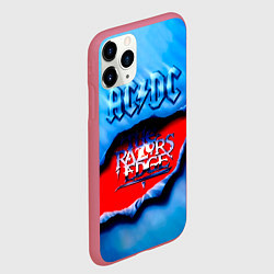 Чехол iPhone 11 Pro матовый ACDC - The Razor’s Edge, цвет: 3D-малиновый — фото 2