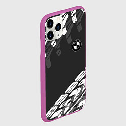 Чехол iPhone 11 Pro матовый БМВ BMW TIRE TREAD, цвет: 3D-фиолетовый — фото 2