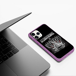 Чехол iPhone 11 Pro матовый SCORPIONS, цвет: 3D-фиолетовый — фото 2