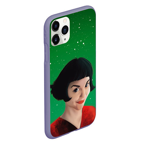 Чехол iPhone 11 Pro матовый Амели Amelie Z / 3D-Серый – фото 2