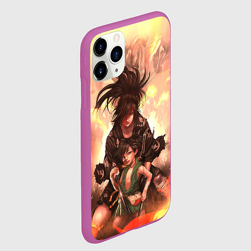 Чехол iPhone 11 Pro матовый Хяккимару Такебо Дороро Z / 3D-Фиолетовый – фото 2