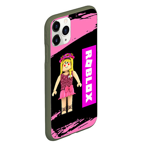 Чехол iPhone 11 Pro матовый BARBIE ROBLOX РОБЛОКС Z / 3D-Темно-зеленый – фото 2