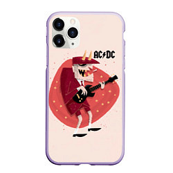 Чехол iPhone 11 Pro матовый Ангус Янг ACDC