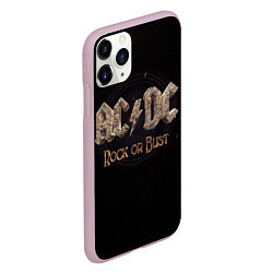 Чехол iPhone 11 Pro матовый ACDC Rock or Bust, цвет: 3D-розовый — фото 2