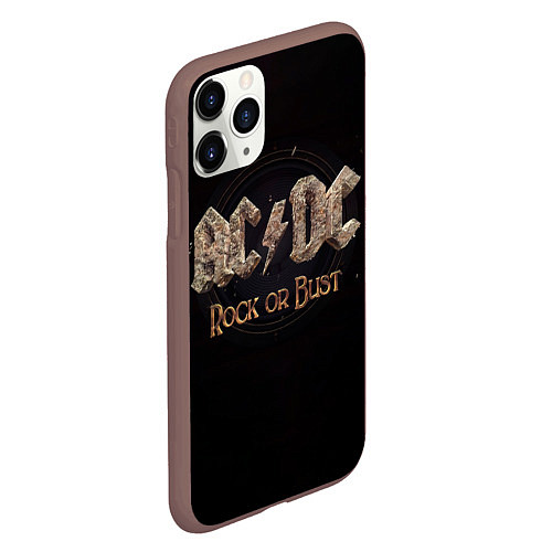 Чехол iPhone 11 Pro матовый ACDC Rock or Bust / 3D-Коричневый – фото 2